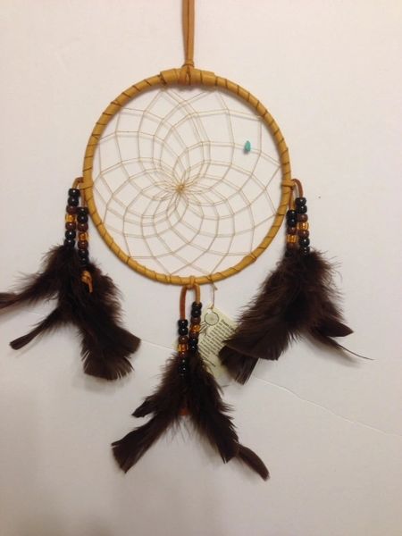 Black and Dark Brown Dream Catcher Made in the USA of Cherokee Heritage & Inspiration