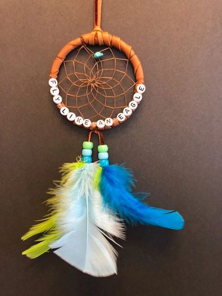FLY LIKE AN EAGLE Dream Catcher Made in the USA of Cherokee Heritage & Inspiration