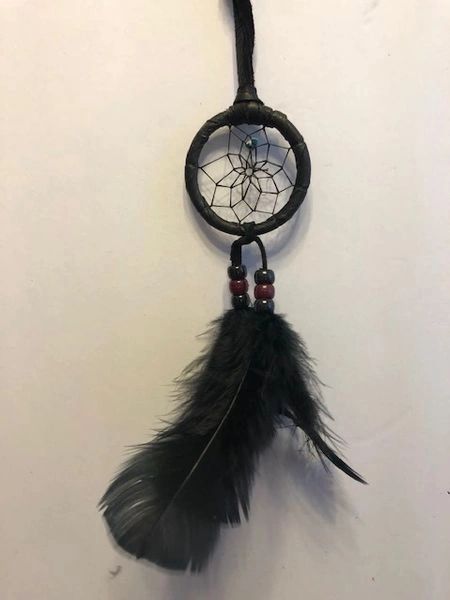 Black WINE Dream Catcher Made in the USA of Cherokee Heritage & Inspiration