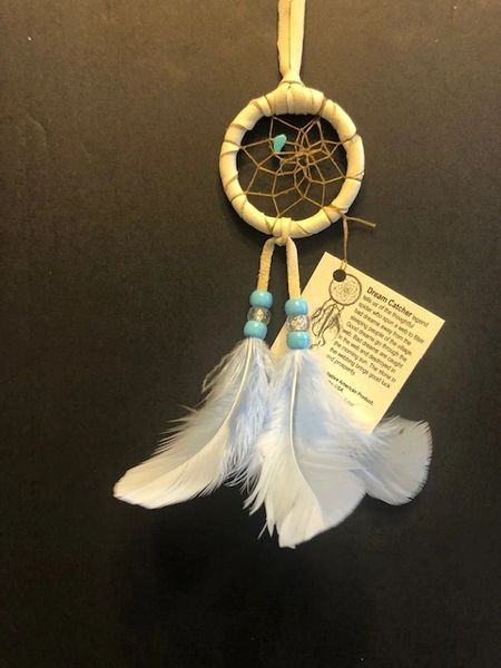 Baby Blue SPRAY Dream Catcher Made in the USA of Cherokee Heritage & Inspiration