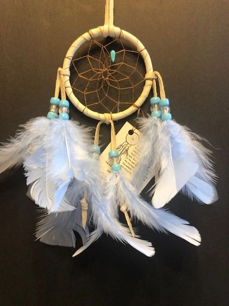 Baby Blue Authentic Cherokee Dream Catcher | Authentic Cherokee Native