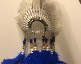 NATIVE ROYALTY Mini Head Dress Made in the USA of Cherokee Heritage and Inspiration