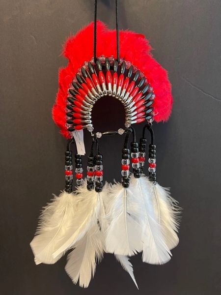 PAINTED HORSE Mini Head Dress Made in the USA of Cherokee Heritage and Inspiration