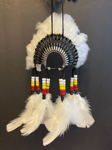 FOUR DIRECTIONS Mini Head Dress Made in the USA of Cherokee Heritage and Inspiration