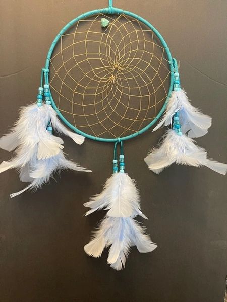 BLUE OCEAN BREEZE Dream Catcher Made in the USA of Cherokee Heritage & Inspiration