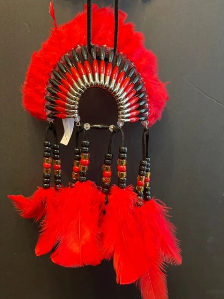 RED CHIEF Mini Head Dress Made in the USA of Cherokee Heritage & Inspiration
