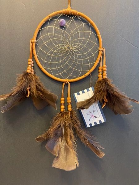 AMETHYST Dream Catcher Made in the USA of Cherokee Heritage & Inspiration