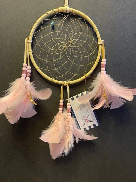 Pink SPLASH Dream Catcher Made in the USA of Cherokee Heritage & Inspiration
