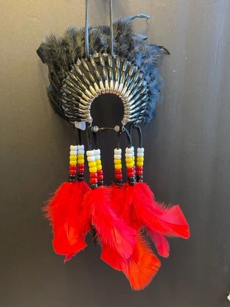 NATIVE DANCE Mini Head Dress Made in the USA of Cherokee Heritage & Inspiration