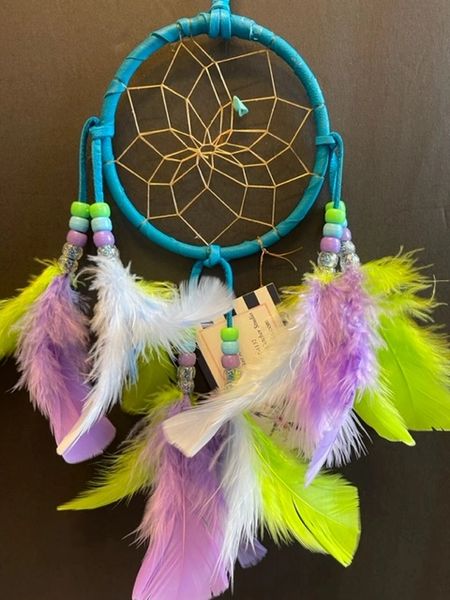 Turquoise MERMAID Dream Catcher Made in the USA of Cherokee Heritage & Inspiration