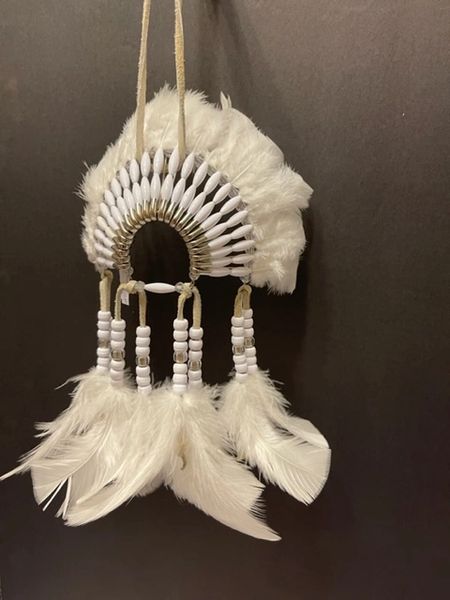 SNOWS END Mini Head Dress Made in the USA of Cherokee Heritage and Inspiration