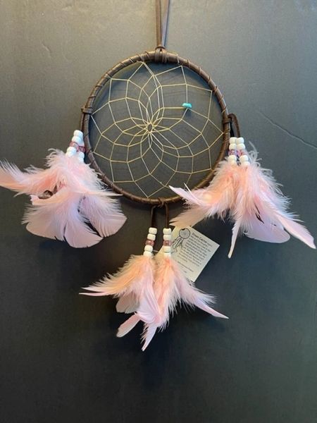 CHEROKEE PINK Dream Catcher Made in the USA of Cherokee Heritage & Inspiration