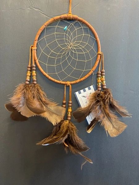 BROWN OWL Dream Catcher Made in the USA of Cherokee Heritage & Inspiration