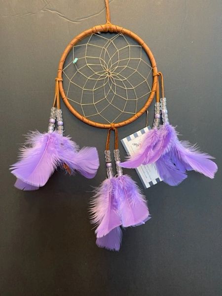LAVENDER GLITTER Dream Catcher Made in the USA of Cherokee Heritage & Inspiration