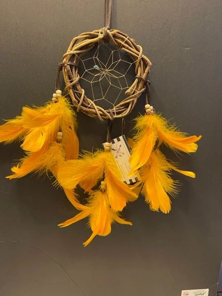 18" Gold Grapevine Wreath Dream Catcher Made in the USA Cherokee Heritage and Inspiration