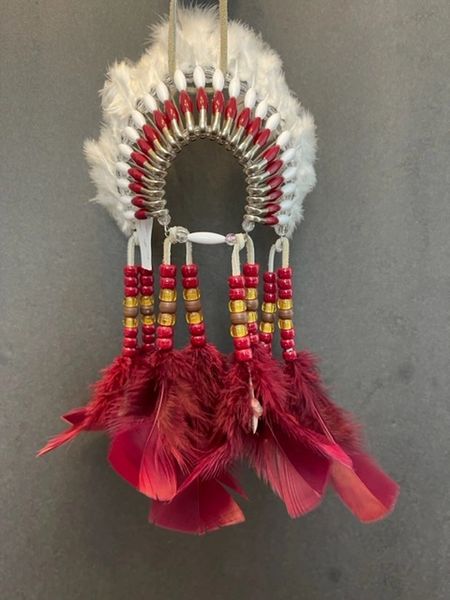 SNOW BERRY Mini Head Dress Made in the USA of Cherokee Heritage and Inspiration