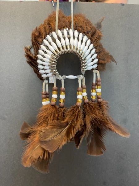 BROWN BEAR PAW Mini Head Dress Made in the USA of Cherokee Heritage and Inspiration