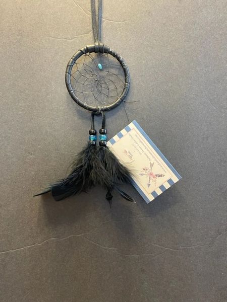 BLACK JEWEL Dream Catcher Made in the USA of Cherokee Heritage & Inspiration