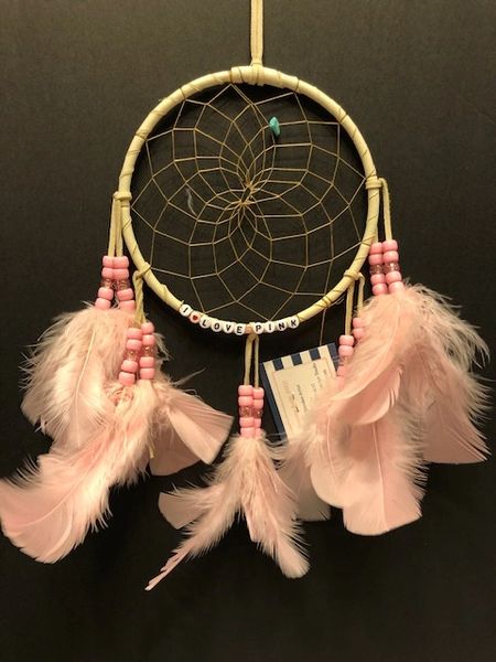 I LOVE PINK Dream Catcher Made in the USA of Cherokee Heritage & Inspiration