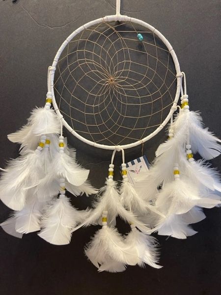 WHITE EAGLE Dream Catcher Made in the USA of Cherokee Heritage & Inspiration