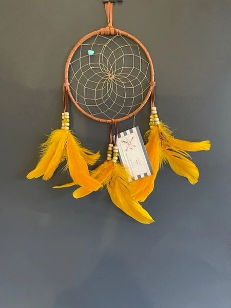 GOLD EXPLOSION Dream Catcher Made in the USA of Cherokee Heritage & Inspiration