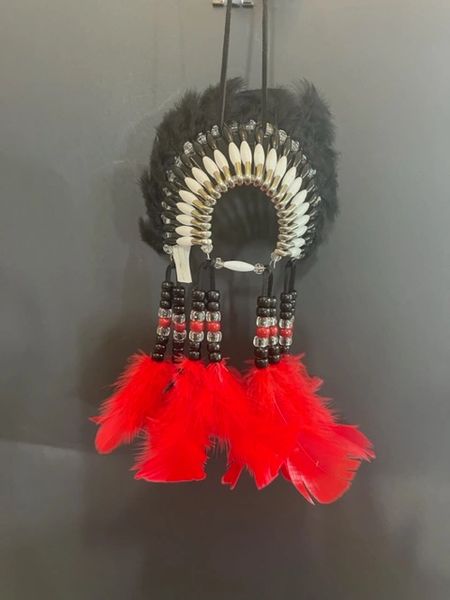 PEACE KEEPER Mini Head Dress Made in the USA of Cherokee Heritage & Inspiration