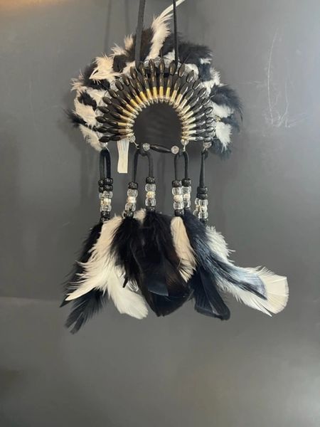 BLACKFOOT SPIRIT Mini Head Dress Made in the USA of Cherokee Heritage & Inspiration