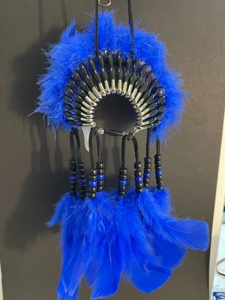 BLUE MOUNTAIN Mini Head Dress Made in the USA of Cherokee Heritage & Inspiration