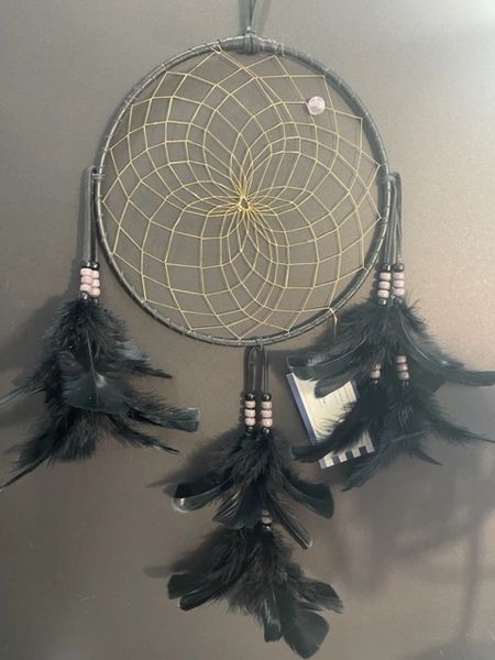 BLACK AMETHYST Dream Catcher Made in the USA of Cherokee Heritage & Inspiration