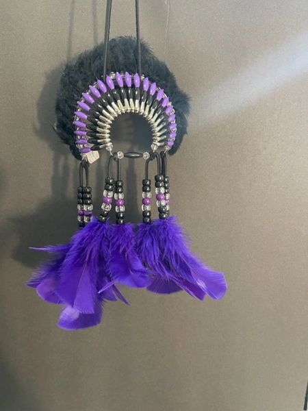 RAVEN ON WATER Mini Head Dress Hand Made in the USA