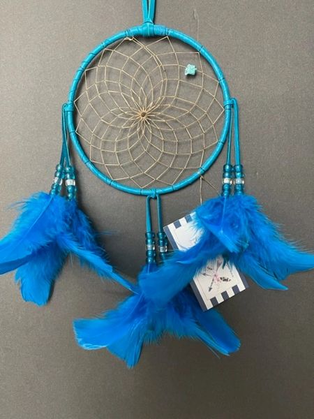 Turquoise THREE DIRECTIONS Dream Catcher Made in the USA of Cherokee Heritage & Inspiration