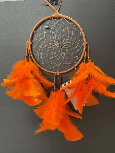 ORANGE ZEST Dream Catcher Made in the USA of Cherokee Heritage & Inspiration