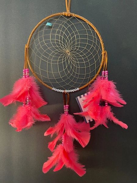 Sweet Dreams HOT PINK Dream Catcher Made in the USA of Cherokee Heritage & Inspiration