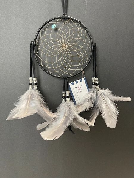 GRAY WOLF Dream Catcher Made in the USA of Cherokee Heritage & Inspiration