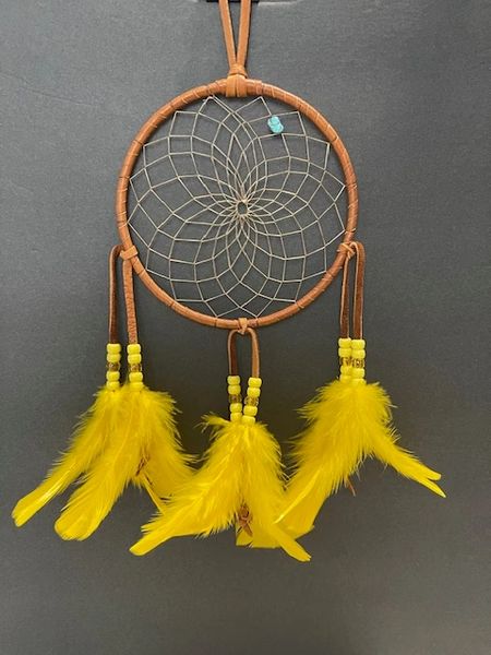 YELLOW CITRUS Dream Catcher Made in the USA of Cherokee Heritage & Inspiration
