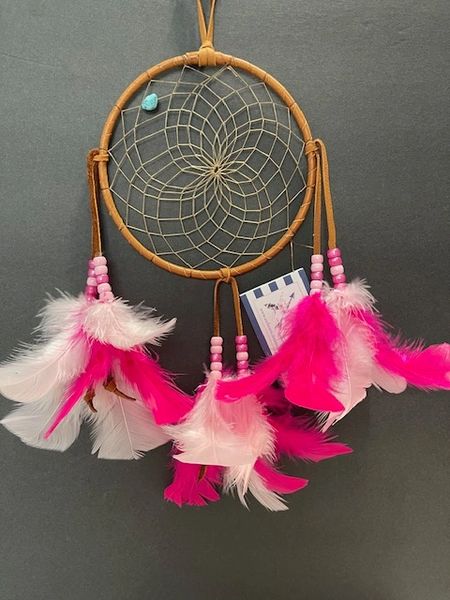PINK RAINBOWS Dream Catcher Made in the USA of Cherokee Heritage & Inspiration