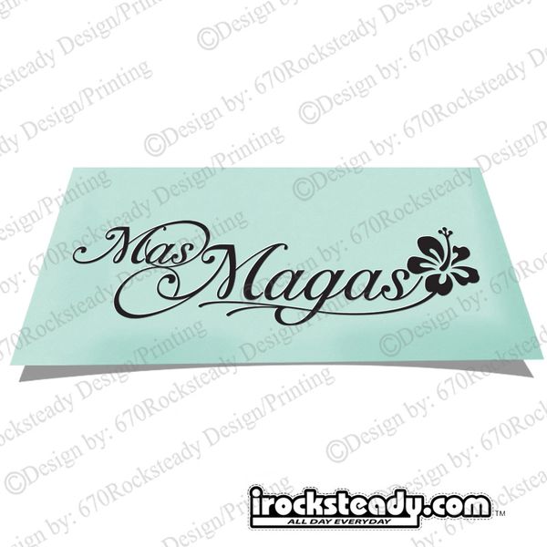 MAS MAGAS HIBISCUS WAVE DECAL