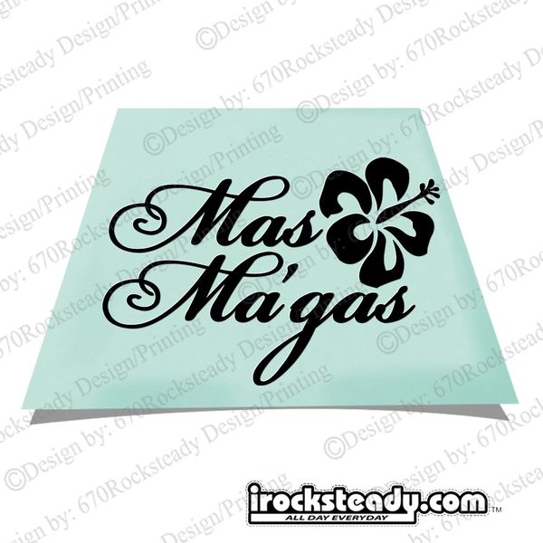 MAS MAGAS HIBISCUS DECAL