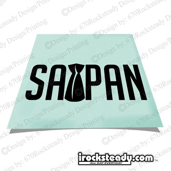 SAIPAN LATTE STONE DECAL