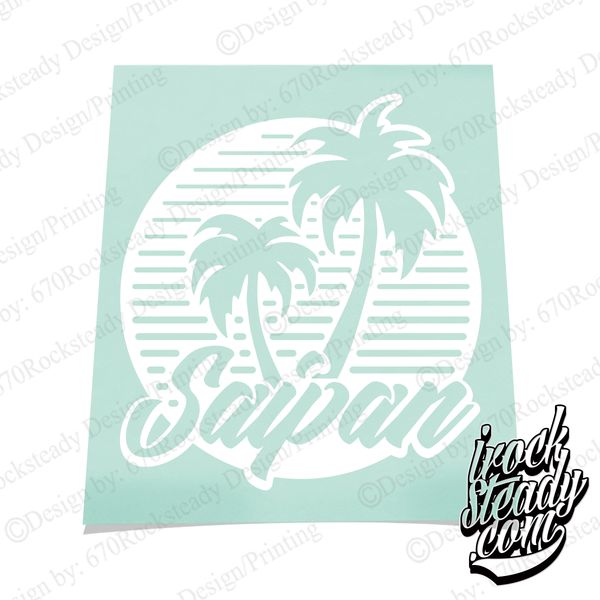 MAGAS SAIPAN PARADISE CIRLCE DECAL