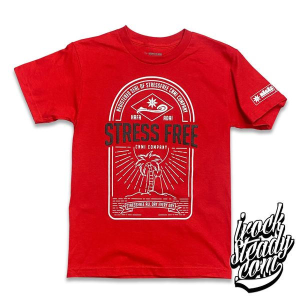 STRESSFREE (All Day Every Day) Red Tee