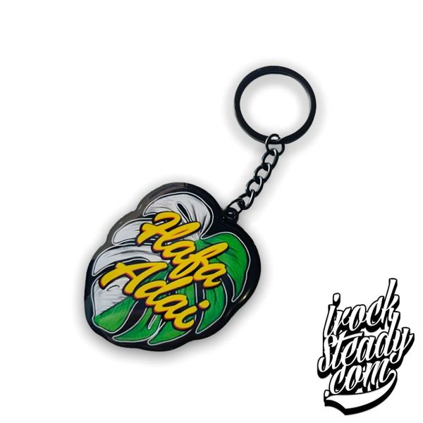 Hafa Adai Monstera Keychain