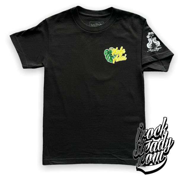 MAS MAGAS (Hafa Adai Monstera) Black Tee