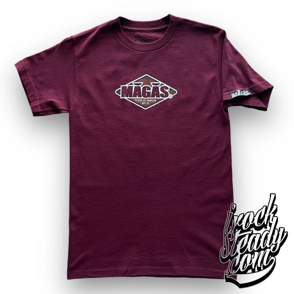 MAGAS (Brand of Legends II) Burgundy Tee