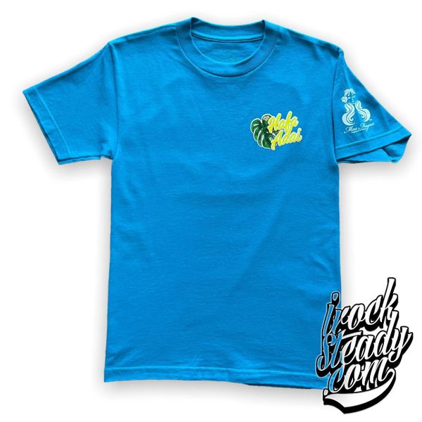 MAS MAGAS (Hafa Adai Monstera) Turquoise Soft Tee