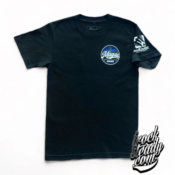 MAGAS (Hafa Adai Islander) Black/Blue Tee