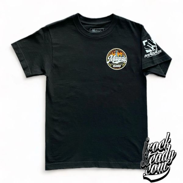 MAGAS (Hafa Adai Islander) Black/Orange Tee