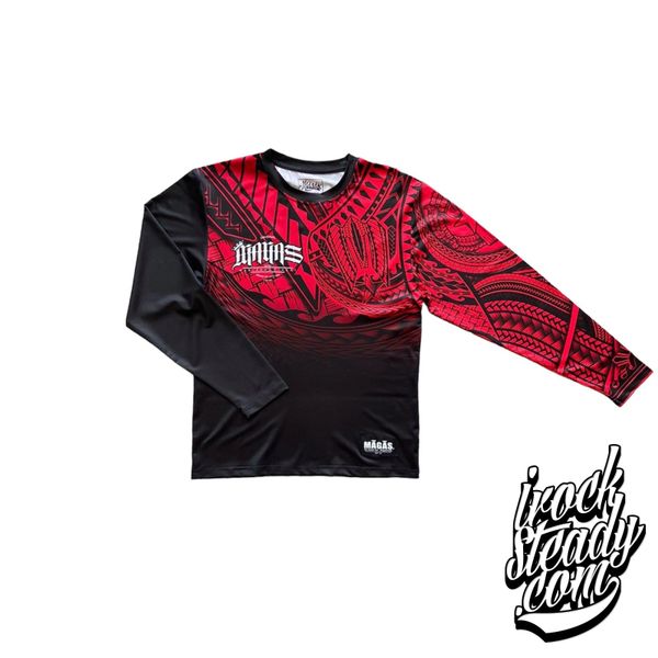 MAGAS (Stinger) Black/Red Jersey Longsleeve