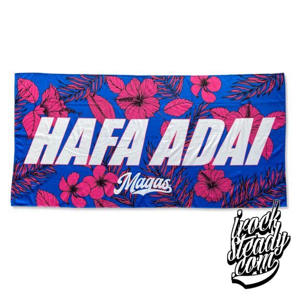 MAGAS (Hafa Adai) Blue/Pink Towel