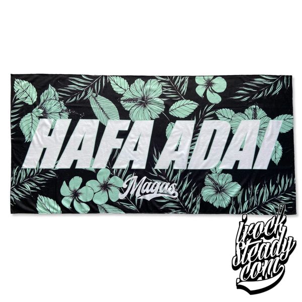 MAGAS (Hafa Adai) Black/Teal Towel